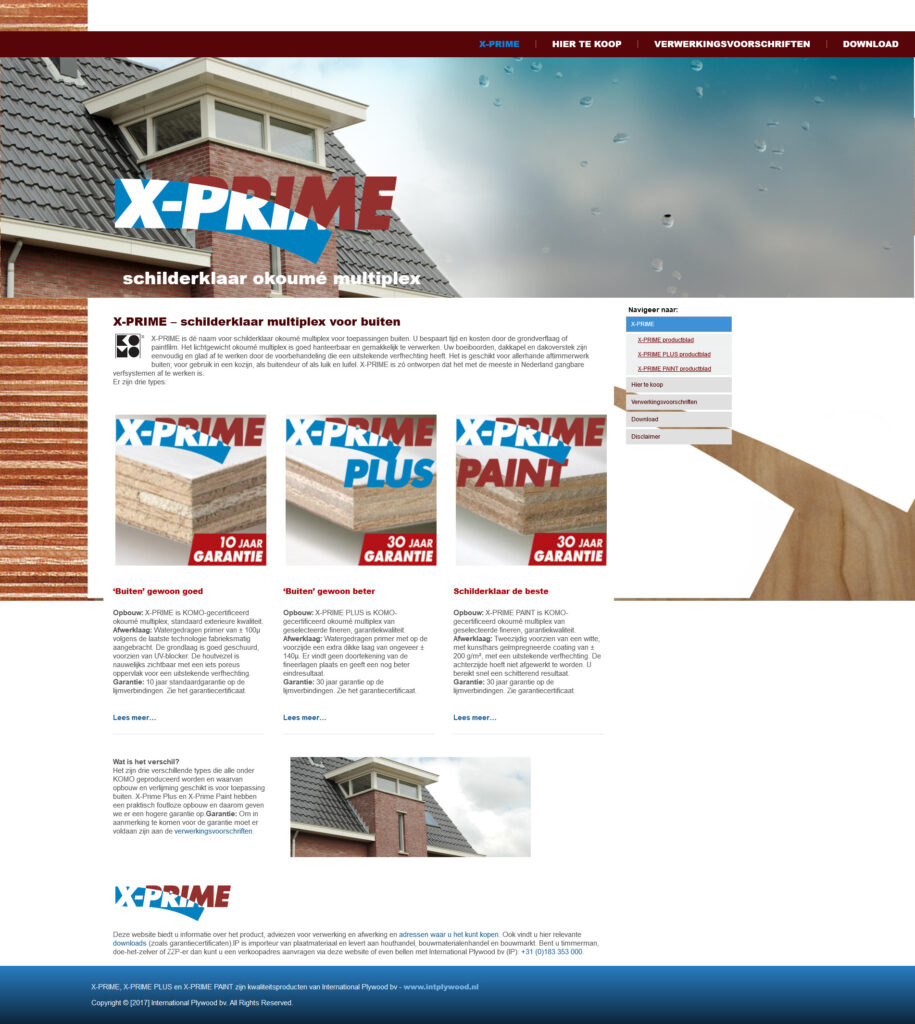 website x-prime.nl